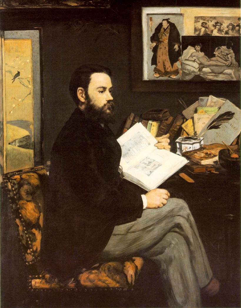  Portrait d'Emile Zola par Edouard Manet, 1868, Musée d'Orsay, Paris