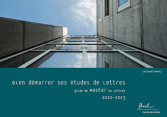 Guide du Master ès Lettres UNIL