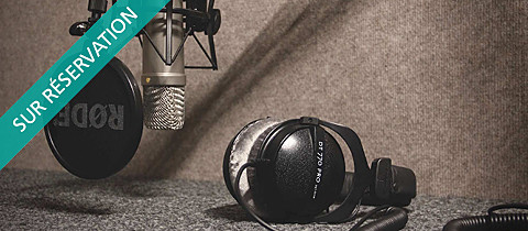 Studio d’enregistrement audio insonorisé sur réservation (ANT 1017)