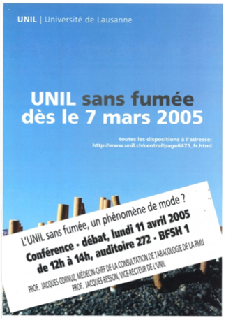 Fumée, publicité et Université - L'UNIL sans fumée 2005