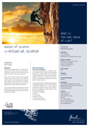 Maîtrise universitaire ès Sciences en sciences actuarielles, PDF, 137 Kb